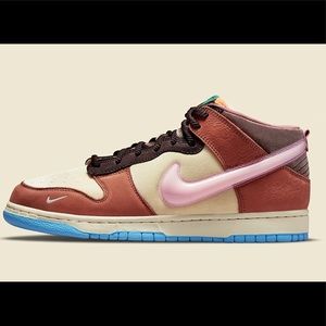 Nike Dunk Mid Social Status Free Lunch Chocolate Milk Shoes